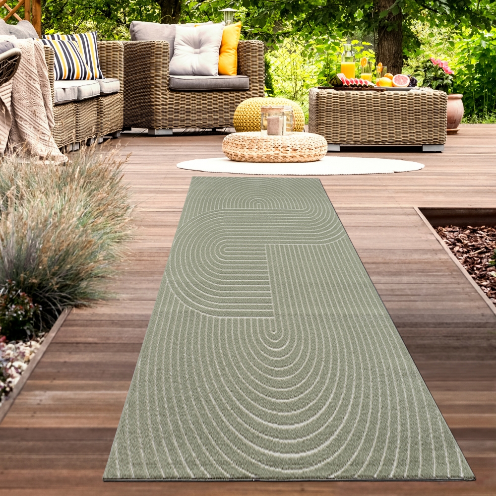 Stilvoller Teppich in Grün: Moderne Eleganz für Ihr Zuhause