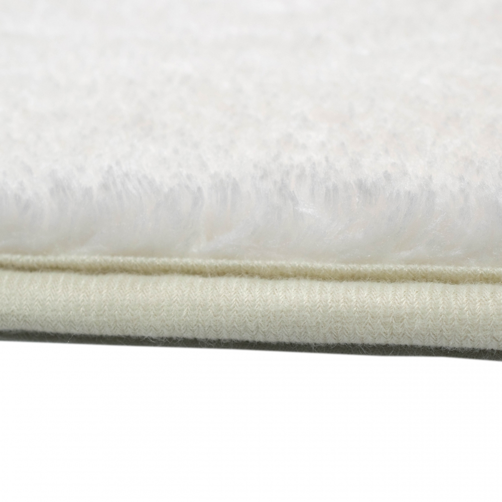 Badematte Badgarnitur Set 2-teilig Duschvorleger Badteppich waschbar creme