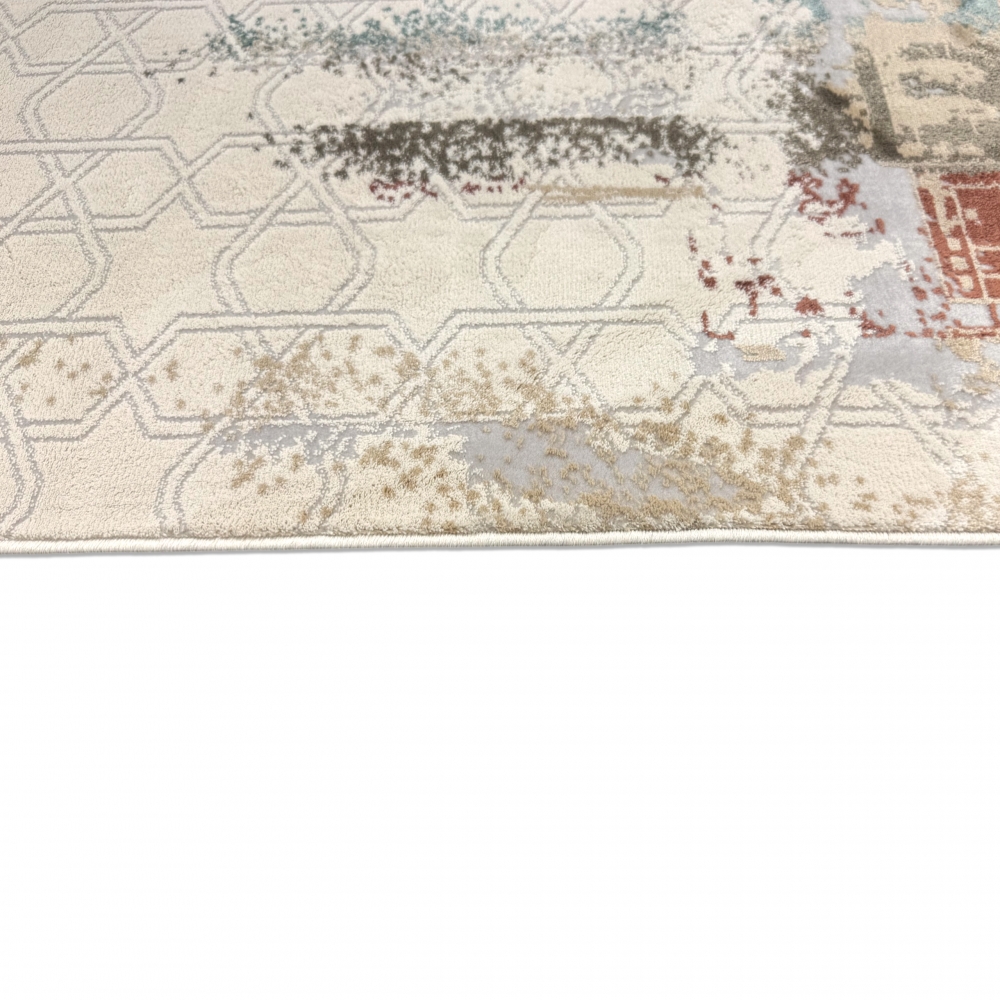 Moderner Gebetsteppich mit Kalligrafie-Design und Moschee-Motiv