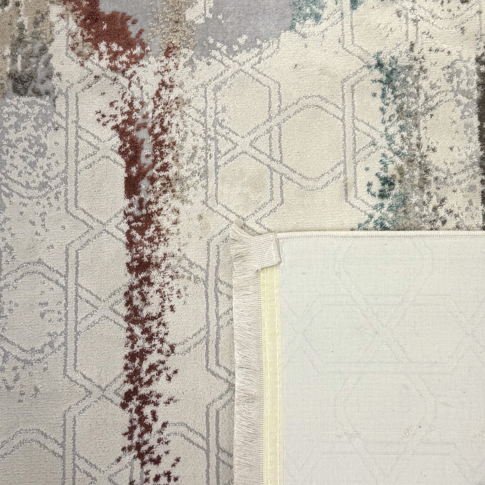 Moderner Gebetsteppich mit Kalligrafie-Design und Moschee-Motiv