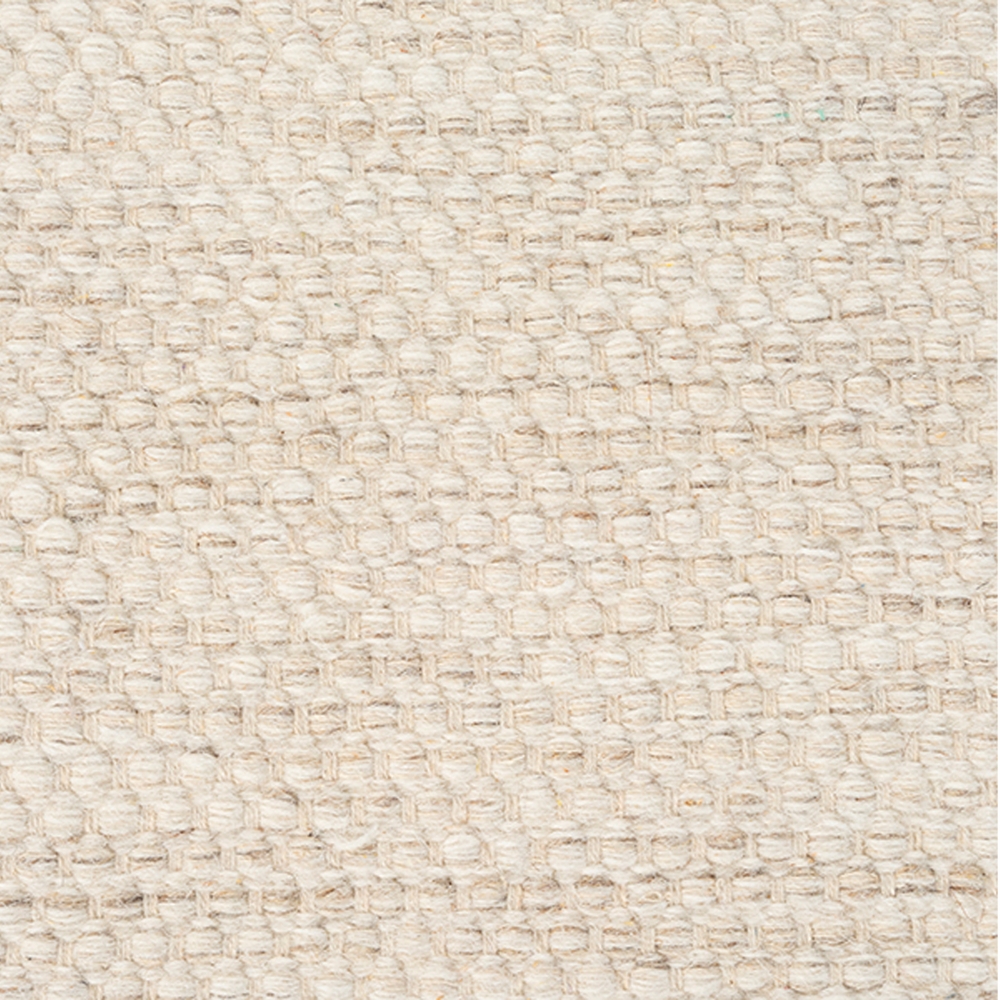 Handgewebter Wollteppich für Wohn- Schlaf- oder Esszimmer - creme-beige