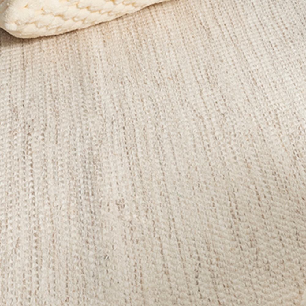 Handgewebter Wollteppich für Wohn- Schlaf- oder Esszimmer - creme-beige