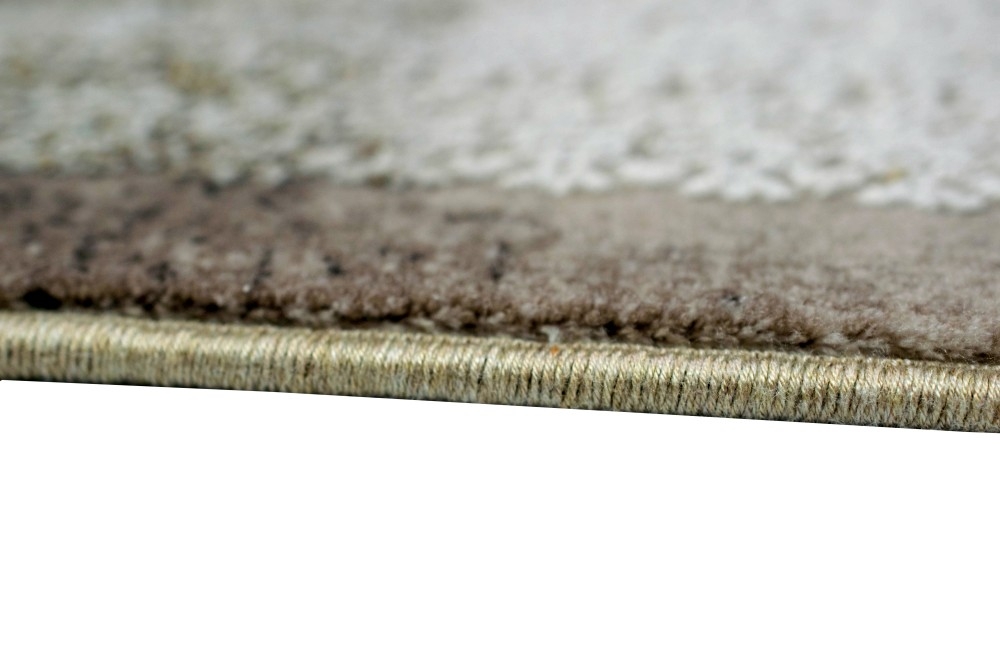 Teppich Luxus Designerteppich mit Naturfasern beige braun