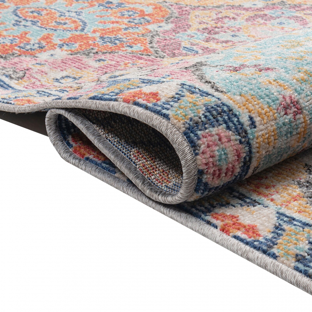 Teppich Outdoor Orientteppich Wohnzimmerteppich Ornamente bunt