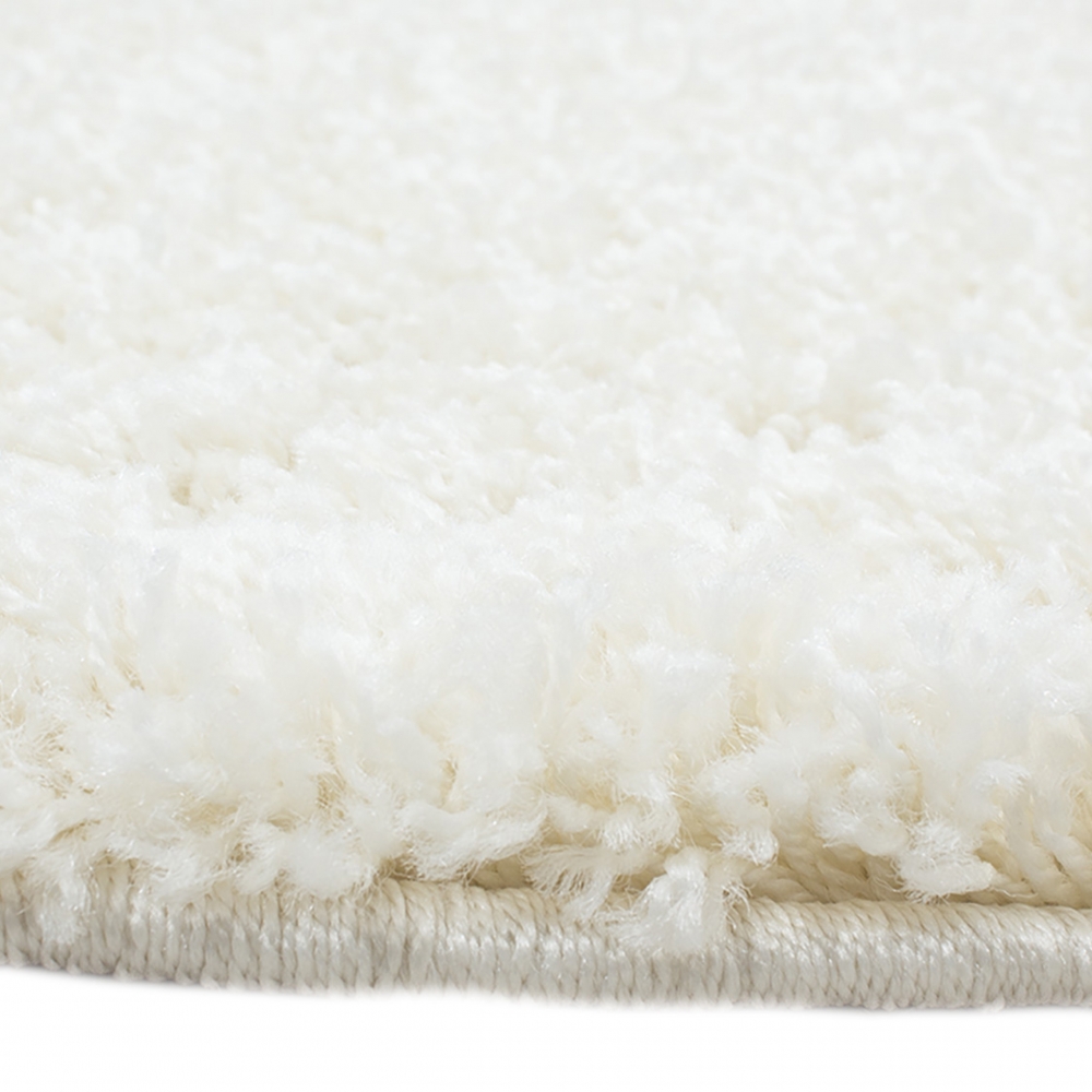 Shaggy Teppich Hochflor Teppich creme uni