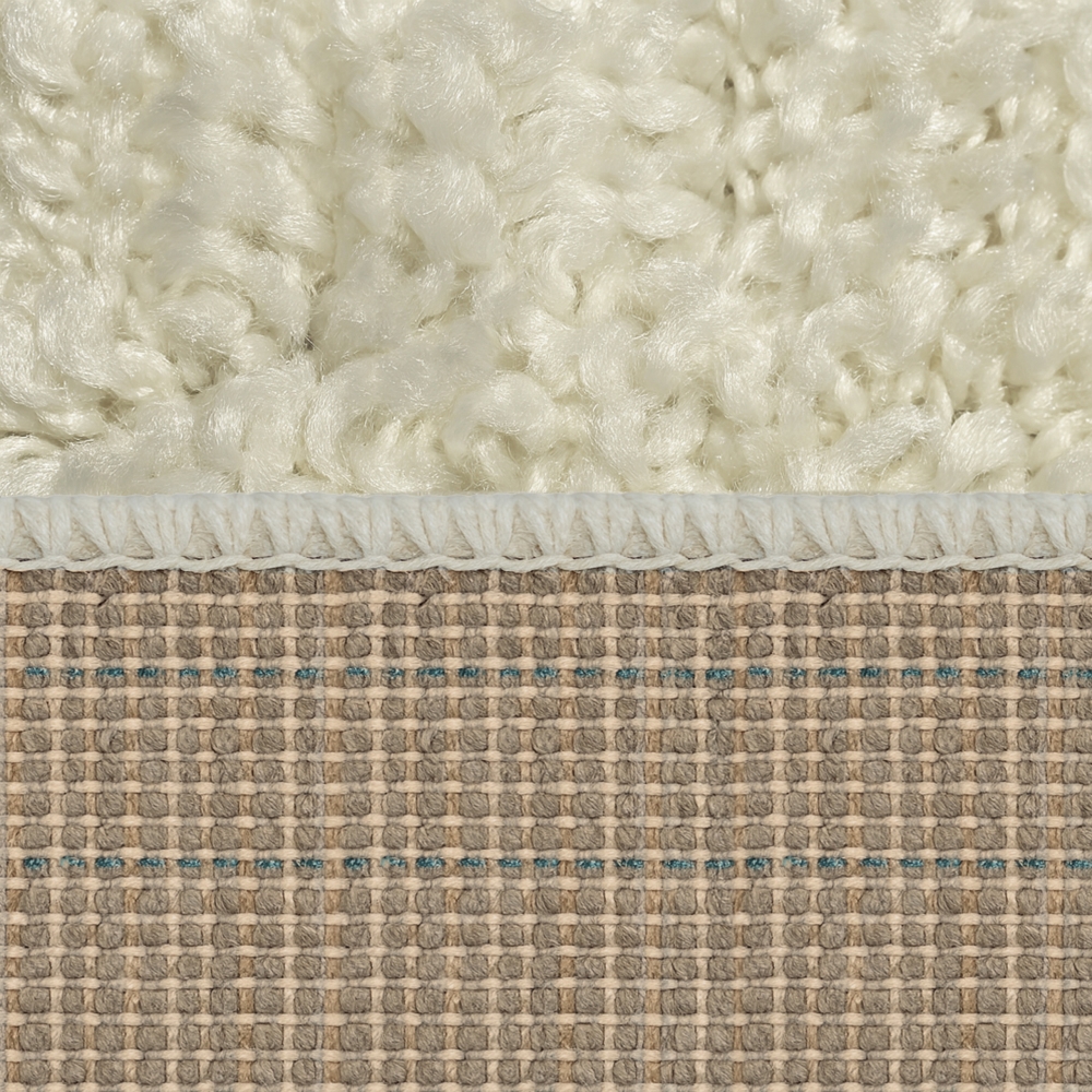 Shaggy Teppich in Creme – moderner Hochflor Teppich mit weicher Struktur und zeitlosem Design
