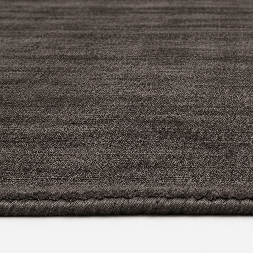 Design Teppich Handgefertigt Viskose Modern Elegant Taupe