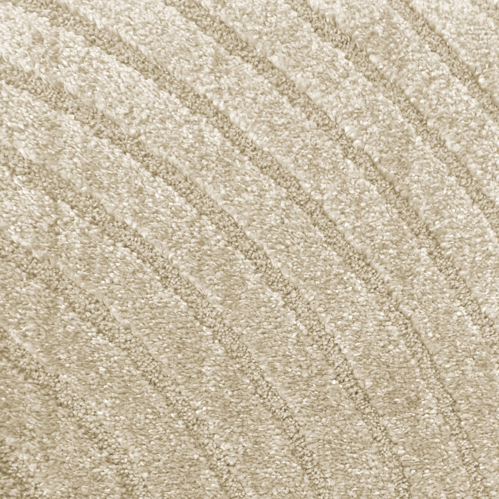 Moderner Teppich mit geschwungenem Muster in beige