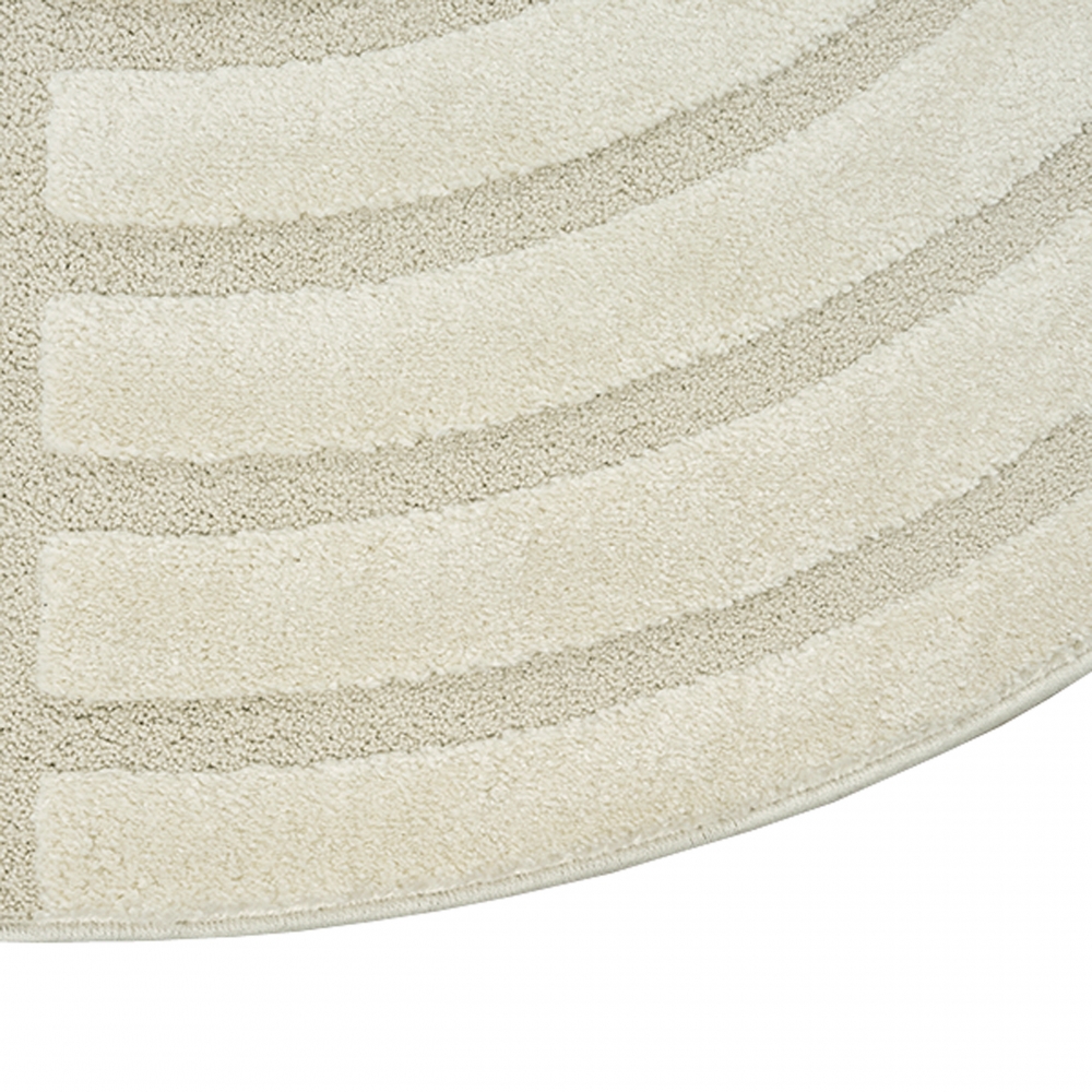 Shape Teppich Schlafzimmer Wohnzimmer Strich Muster allergiker geeignet creme grau