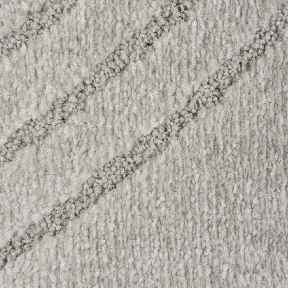 Teppich Wohnzimmer Schlafzimmerteppich mit elegantem Bogenmuster modern in Grau