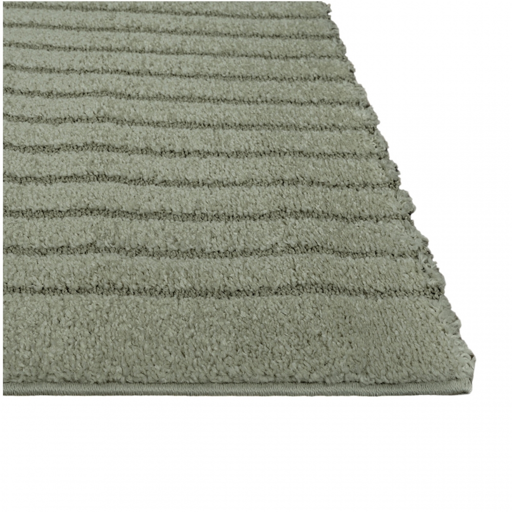 Designteppich Grün mit 3D-Kreismuster modern und elegant