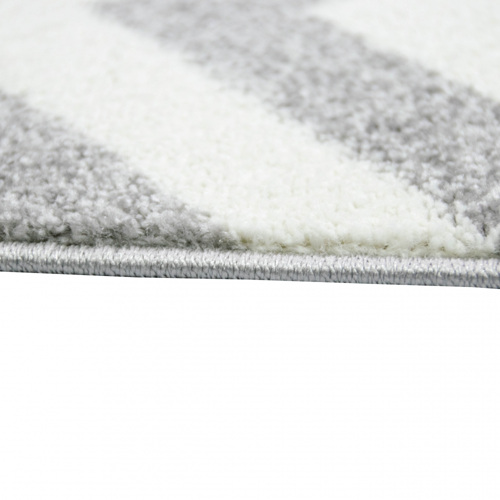 Teppich modern Skandinavisches Design in Rosa Creme Grau