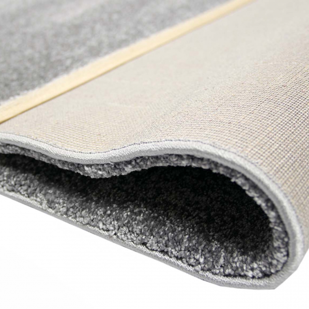 Hell-dunkel Effekt Teppich für Gästezimmer | flauschig | dunkelgrau