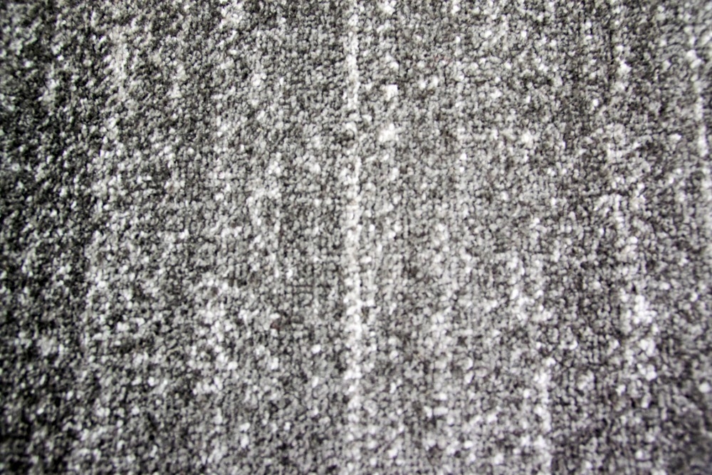 Moderner Teppich Wohnzimmerteppich Kurzflor uni anthrazit grau meliert
