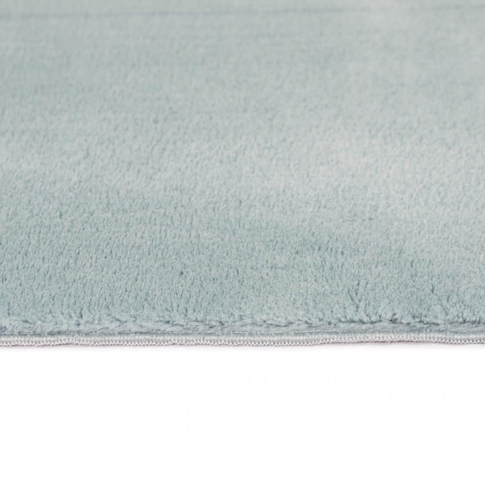 Ovaler Badezimmer Teppich – pflegleicht – in blau