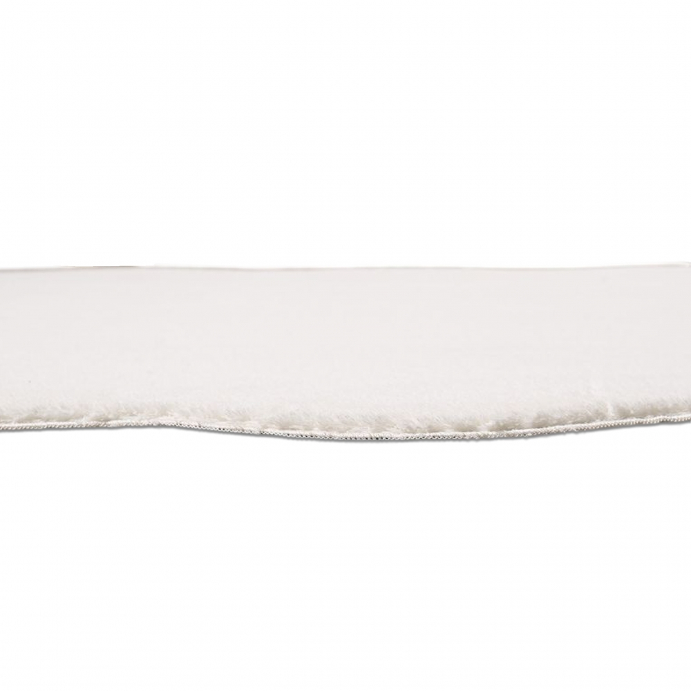 Teppich Design creme flauschig in moderner Wellenform