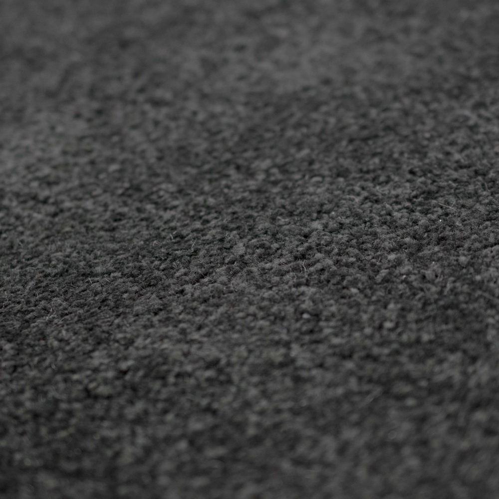 Teppich Schwarz modern Uni elegant zeitlos stilvoll