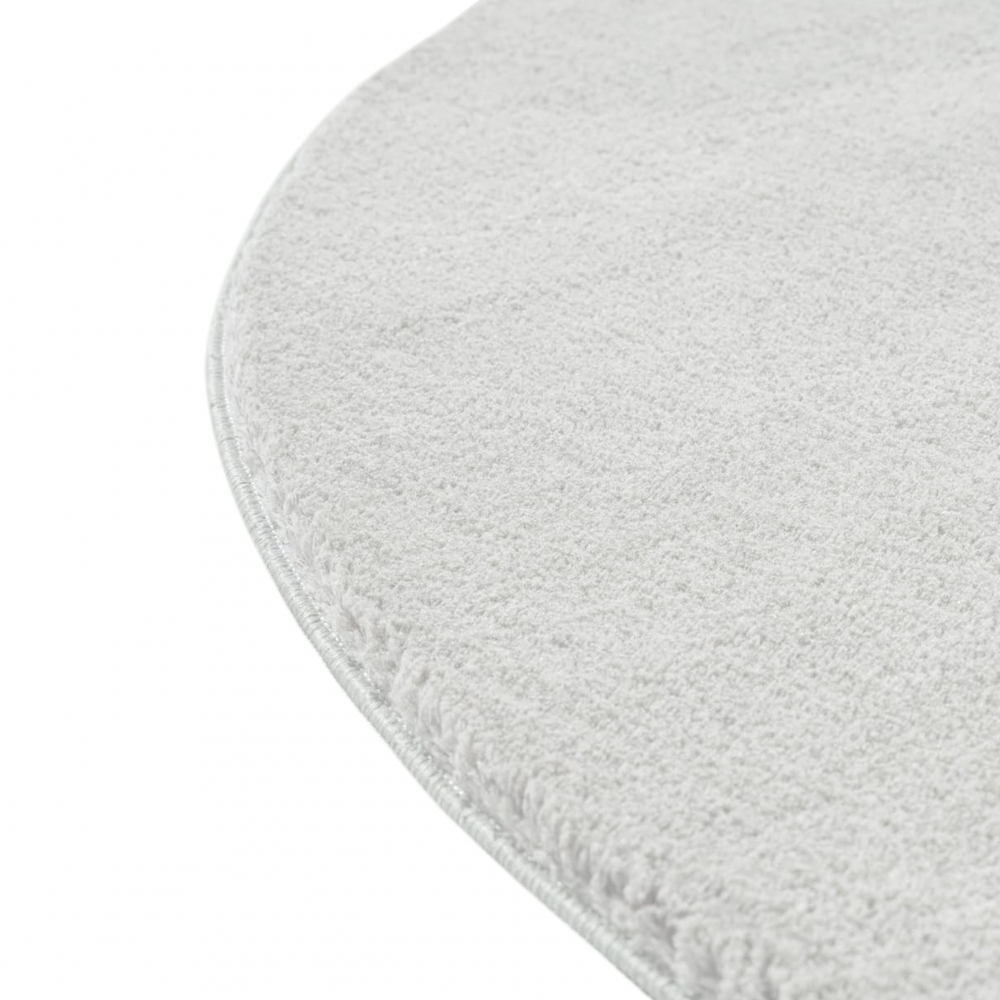 Design Teppich Shape in eleganter Freiform weich Creme