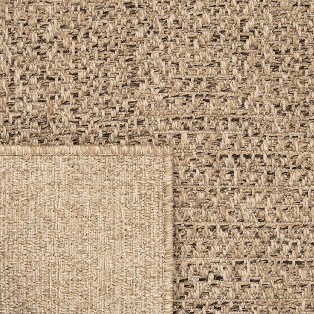 In- und Outdoorteppich im modernen Jute-Look beige/braun