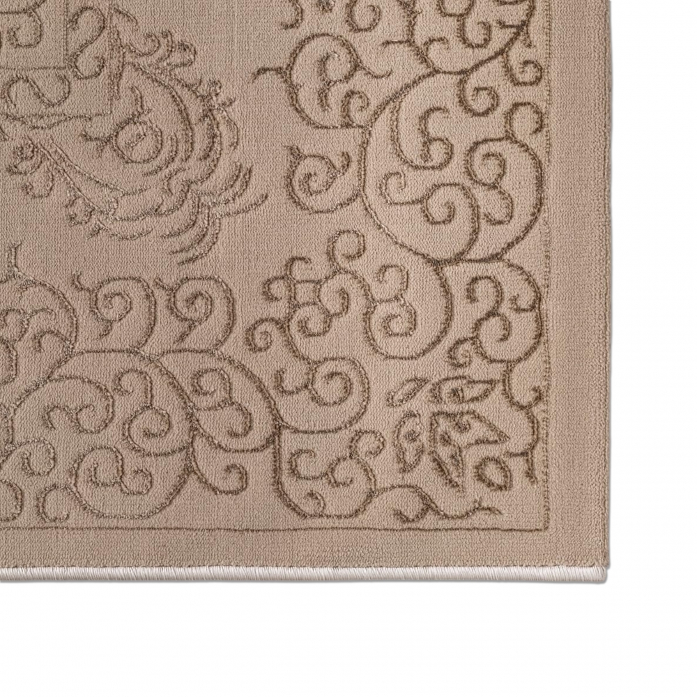 Teppich Beige Ornament Stil modern Wohnbereich