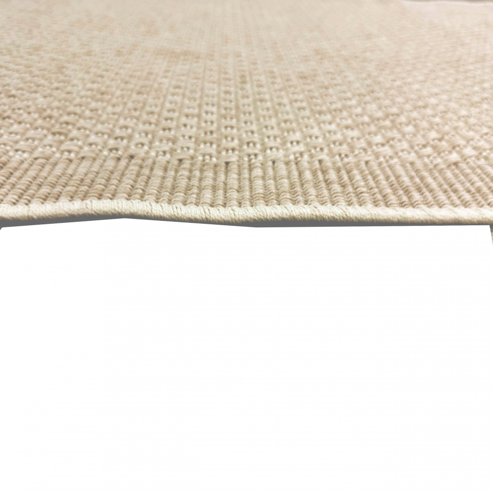 Teppich moderner für den Außen- und Innenbereich einfarbig in Beige