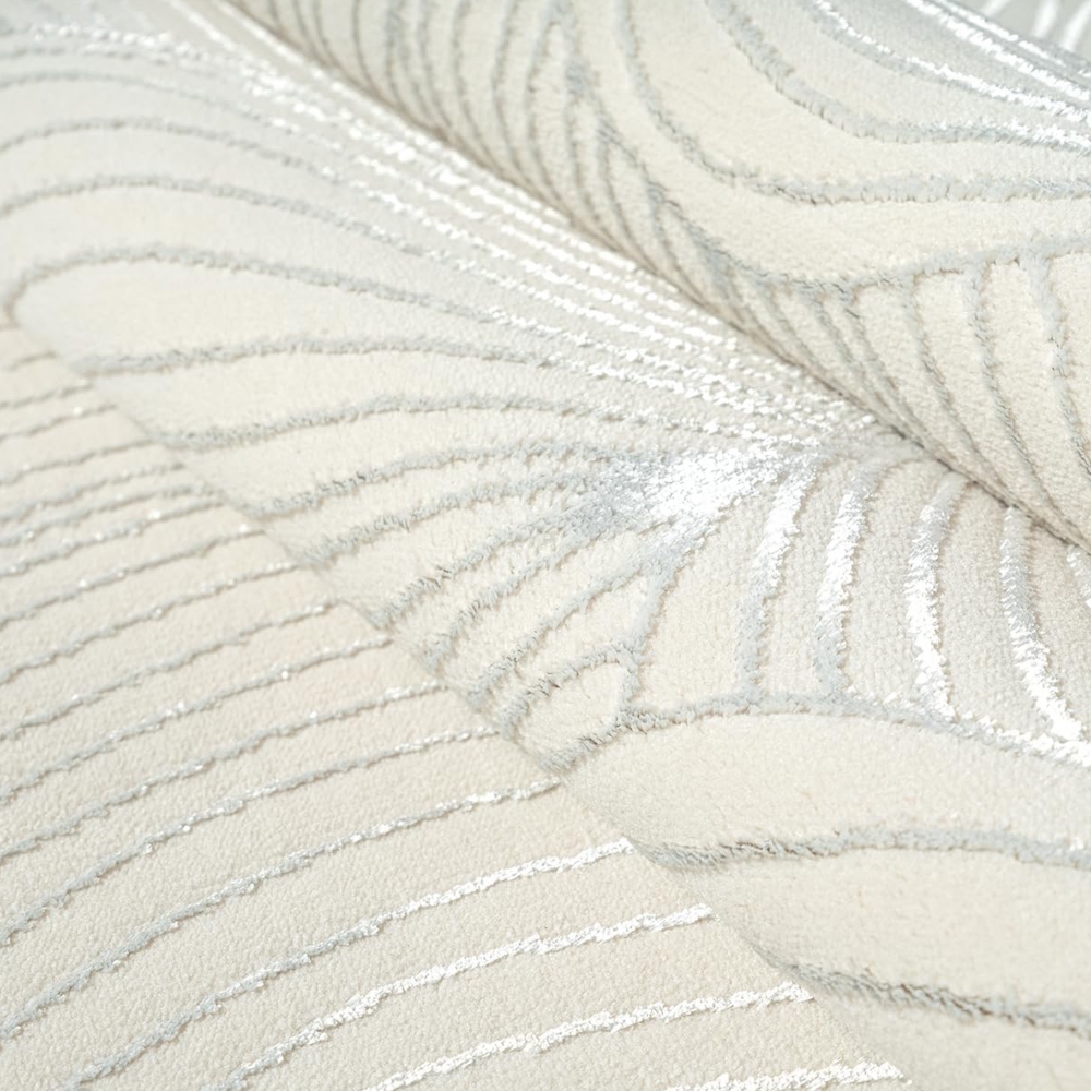 Teppich Creme Struktur Design moderne Optik
