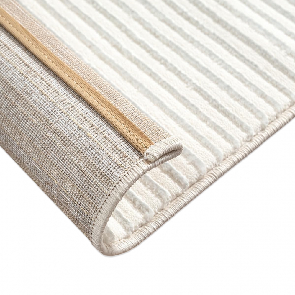 Teppich Creme Ornament Stil modern Wohnbereich
