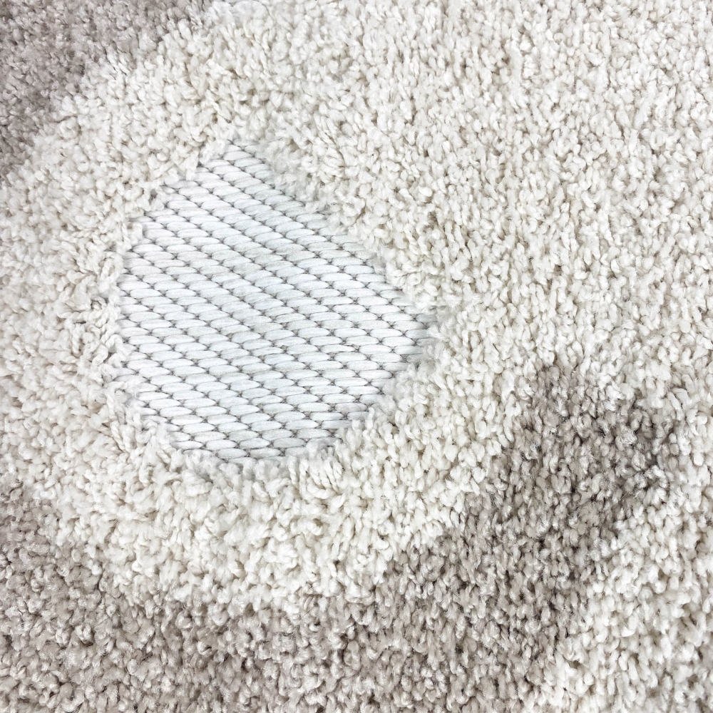 Kinderzimmer Teppich weiche Baby Spielmatte Hoch Tief Effekt weiss braun creme