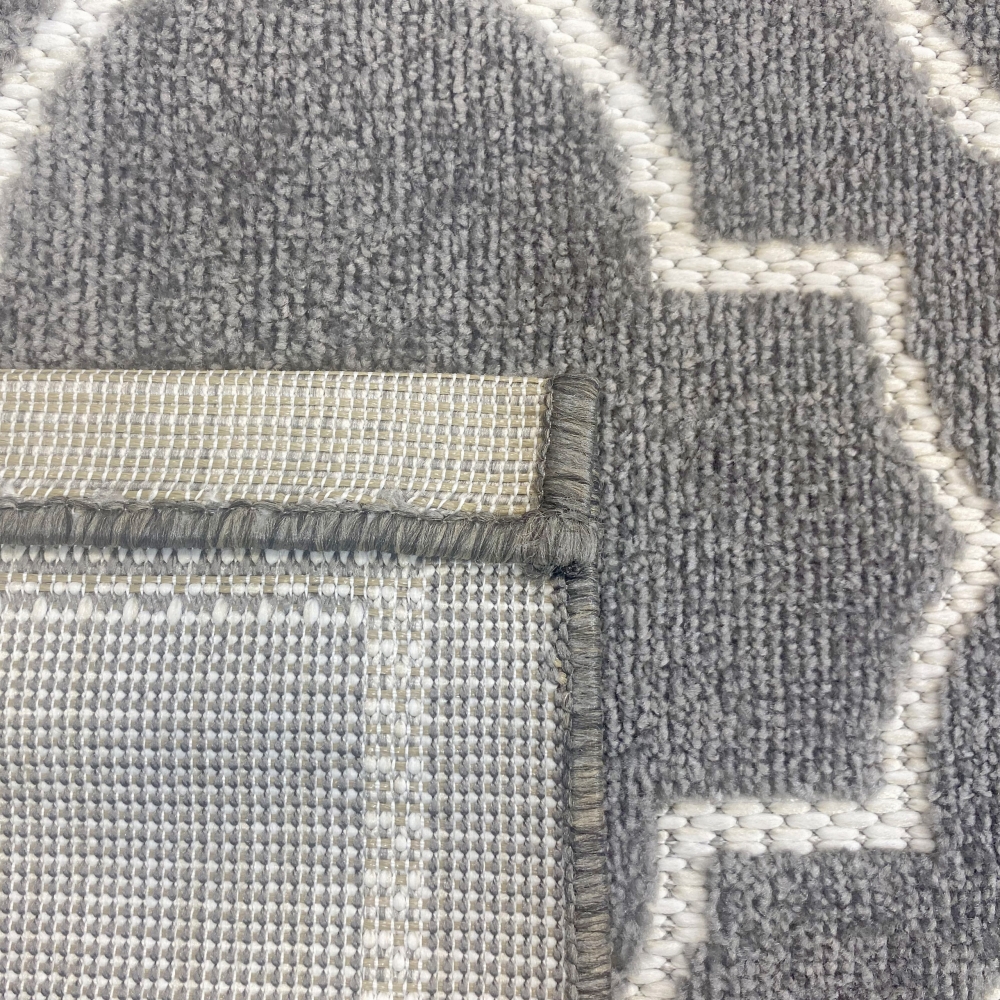 Orienttepich mit schönen Mustern | In- & Outdoor | in anthrazit