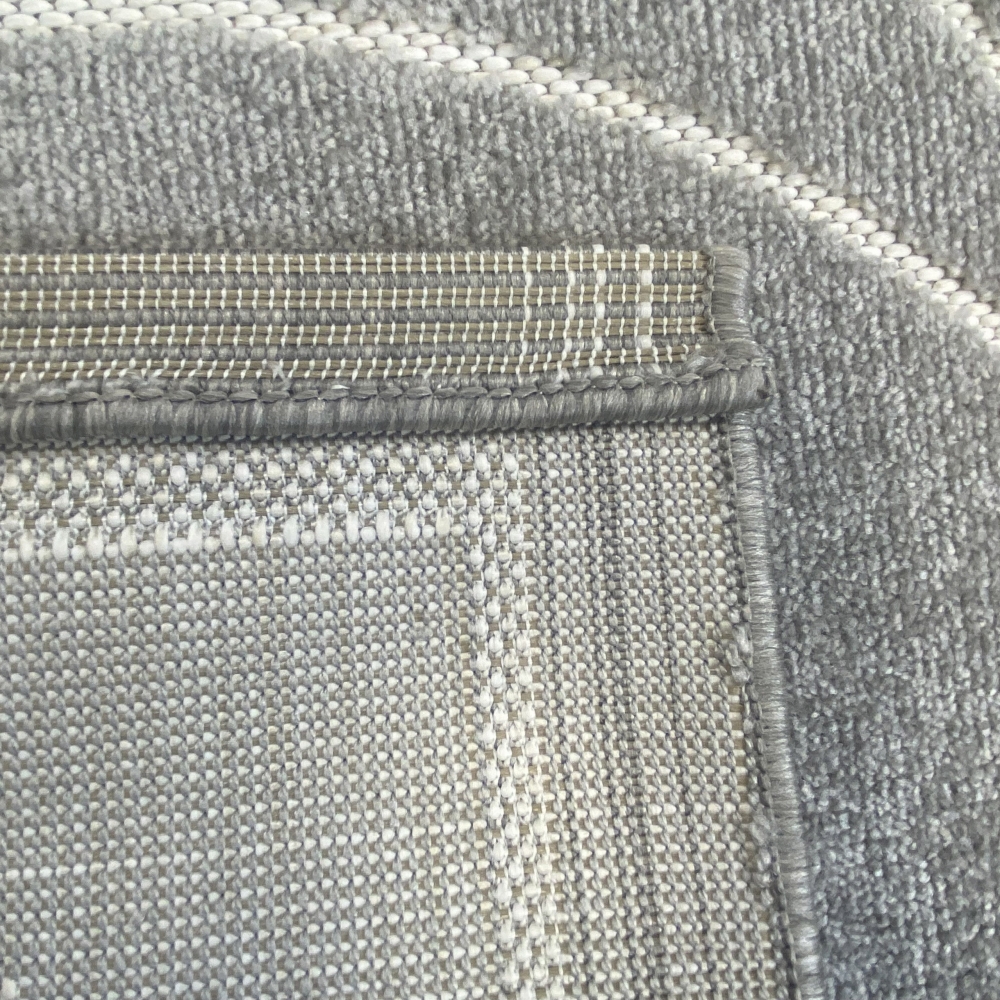 Orienttepich mit schönen Ornamenten | In- & Outdoor | in grau