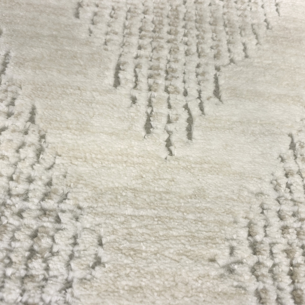Schlichter Rauten Teppich für Flur & Wohnzimmer - grau
