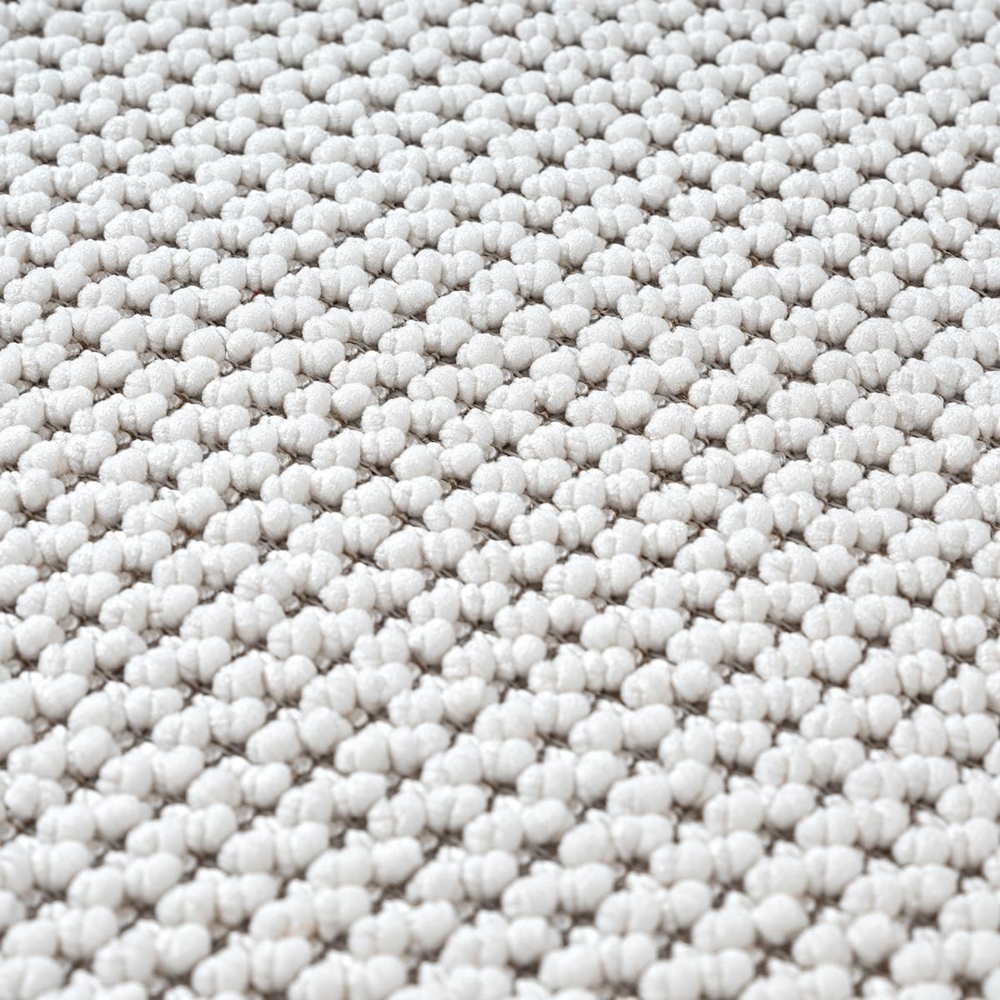 Wohnzimmerteppich Kurzflor im modernen Muster in creme