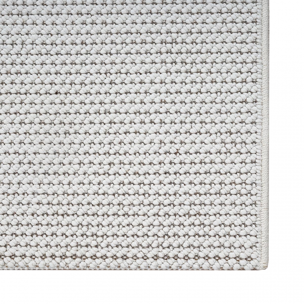 Wohnzimmerteppich Kurzflor im modernen Muster in creme