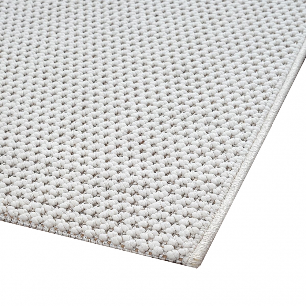 Wohnzimmerteppich Kurzflor im modernen Muster in creme