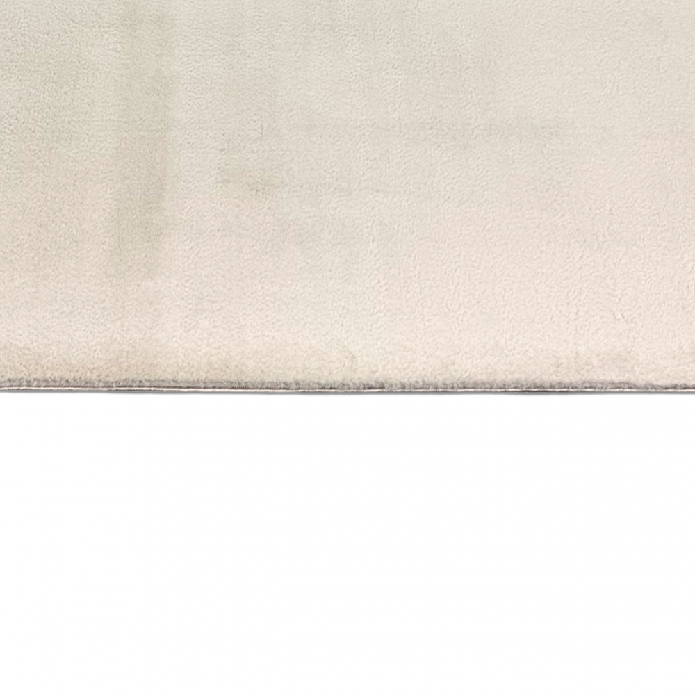 Unifarbener Wohnzimmerteppich pflegeleicht strapazierfähig in beige