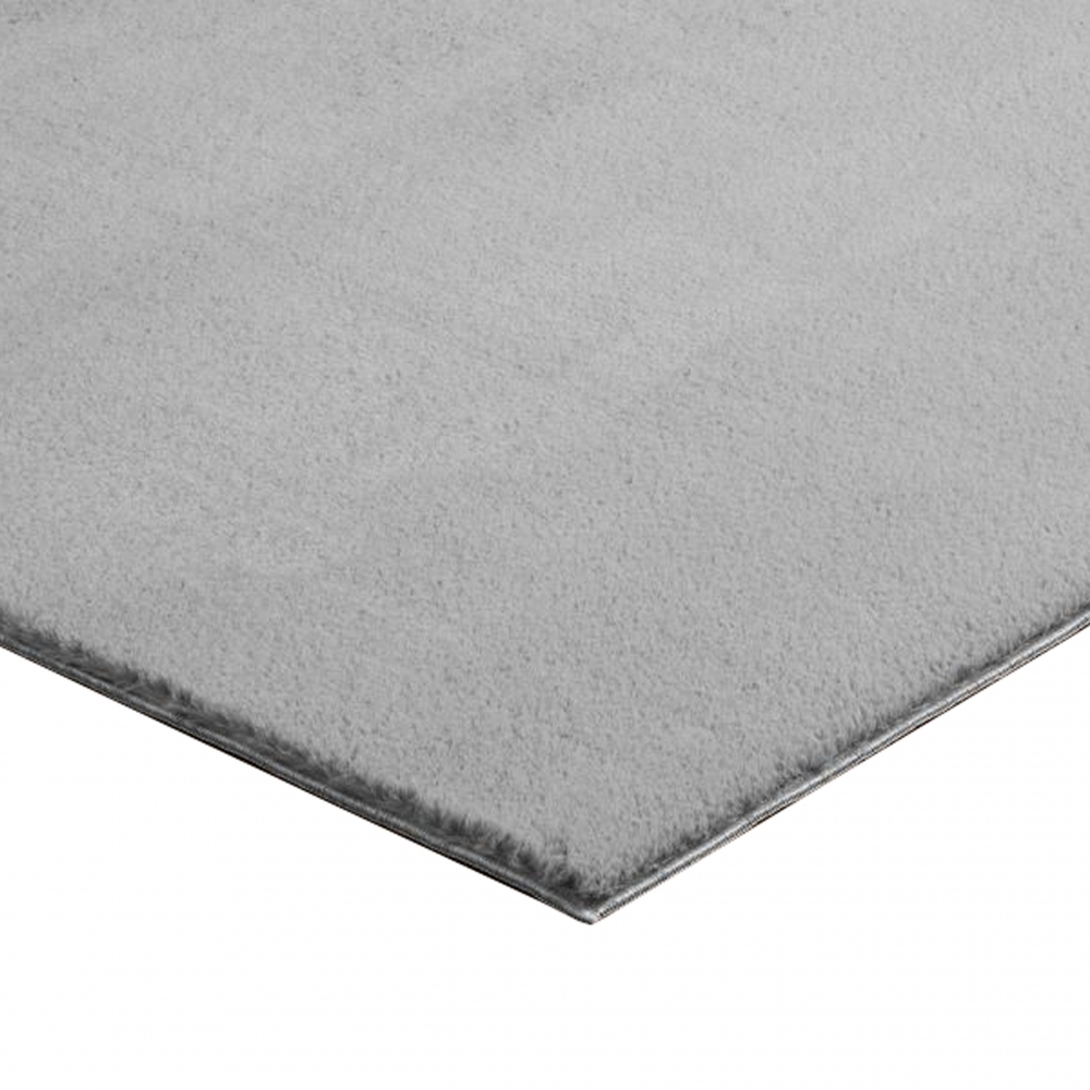 Teppich waschbar grau Wohnzimmer Schlafzimmer modern rutschfest weich Kurzflor Fußbodenheizung geeignet