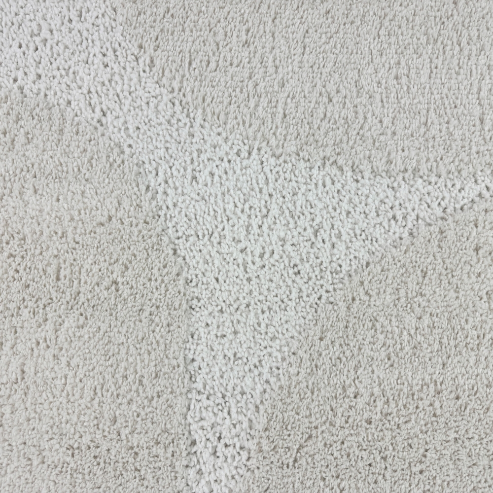 Weicher Hochflor Teppich Pflegeleicht mit modernem in Creme