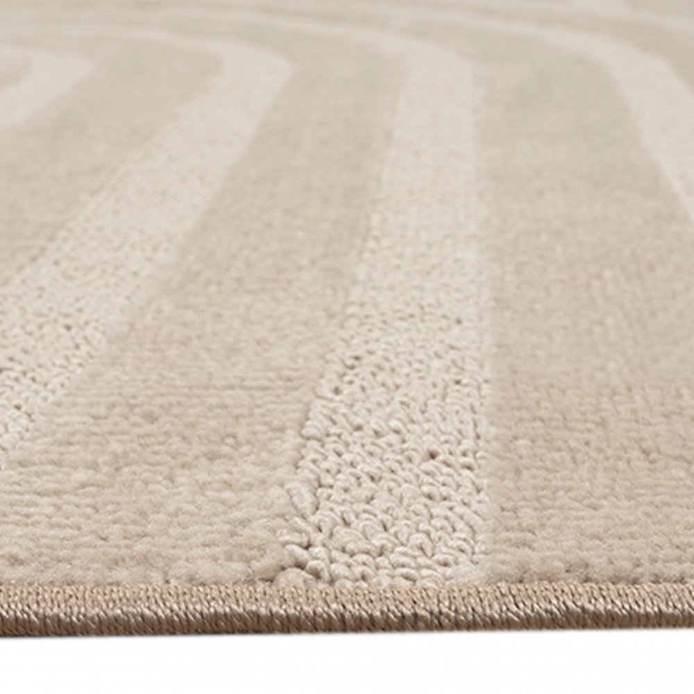 Wohnzimmerteppich Schimmer-Effekt  strapazierfähig  mit modernem Muster in Beige