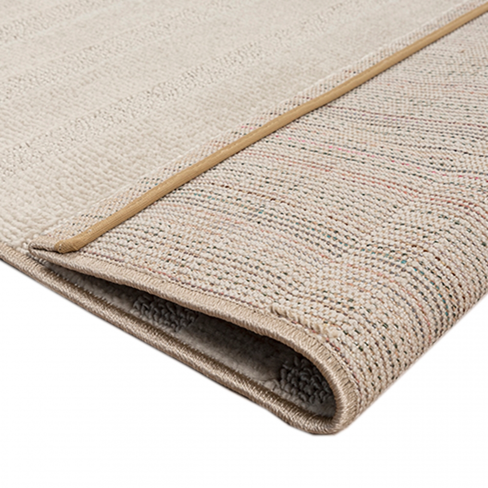 Wohnzimmerteppich Schimmer-Effekt  strapazierfähig  mit modernem Muster in Beige