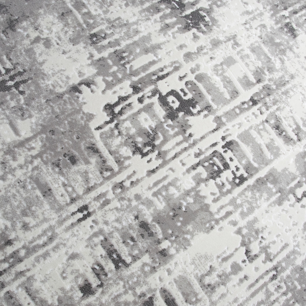 Designteppich mit Strukturmuster Grau Beige Creme Designteppich mit Strukturmuster Grau Beige Creme
