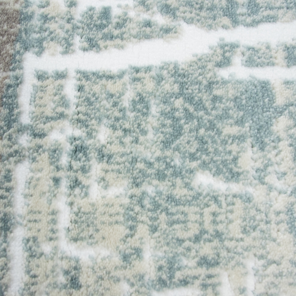 Designteppich Grau-Beige mit frischen Farbakzenten in Multi Designteppich Grau-Beige mit frischen Farbakzenten in Multi