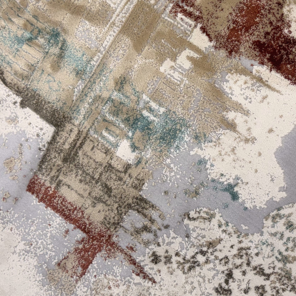 Gebetsteppich mit Moschee-Motiv in heller Naturfarbgebung