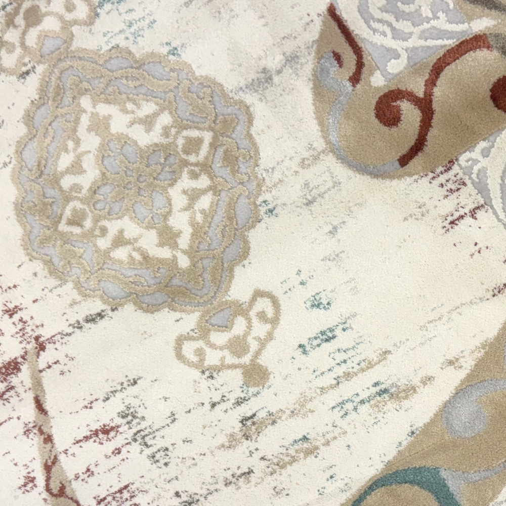 Moderner Gebetsteppich mit arabischer Kalligrafie und Ornamentdesign