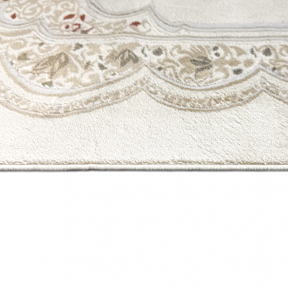 Moderner Gebetsteppich mit Mihrab-Design und feiner Ornamentik