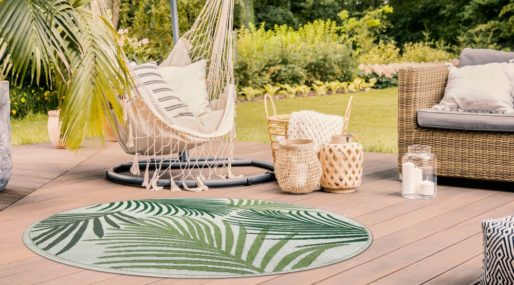Sisal Teppich Indoor & Outdoor Terrasse Balkon Küche Wohnzimmer Palmen Zweige creme grün Sisal Teppich Indoor & Outdoor Terrasse Balkon Küche Wohnzimmer Palmen Zweige creme grün