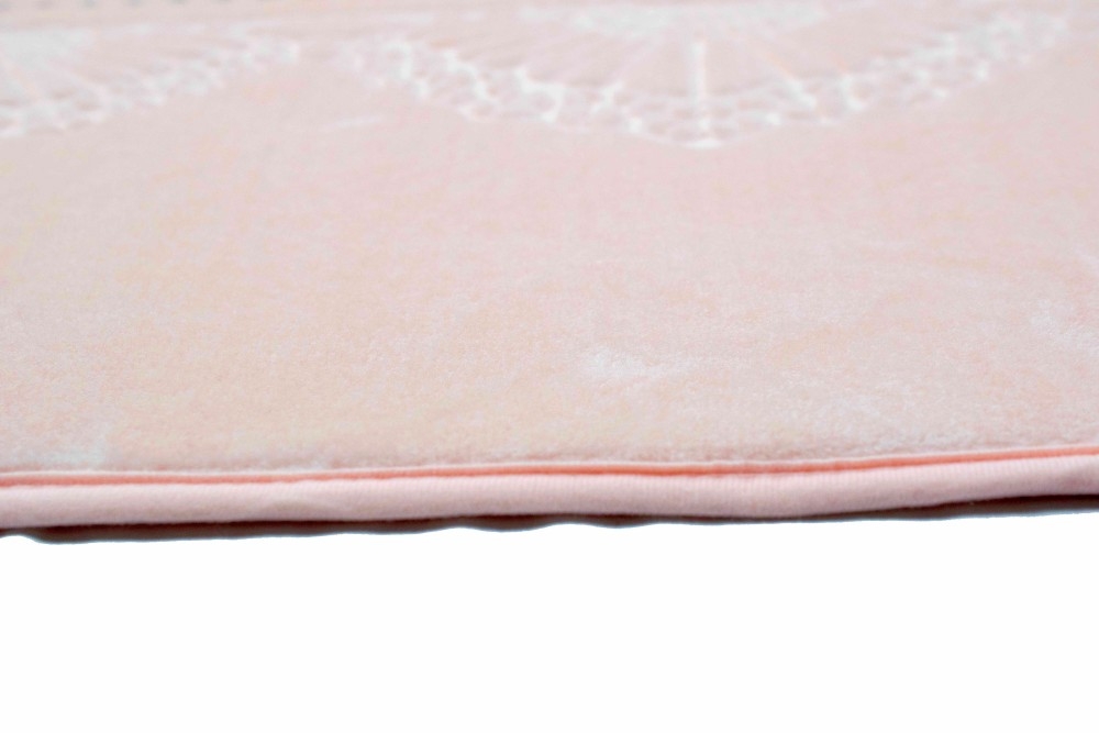 Tagesdecke Bettüberwurf Decke mit Ornamenten pastell rosa altrosa Tagesdecke Bettüberwurf Decke mit Ornamenten pastell rosa altrosa