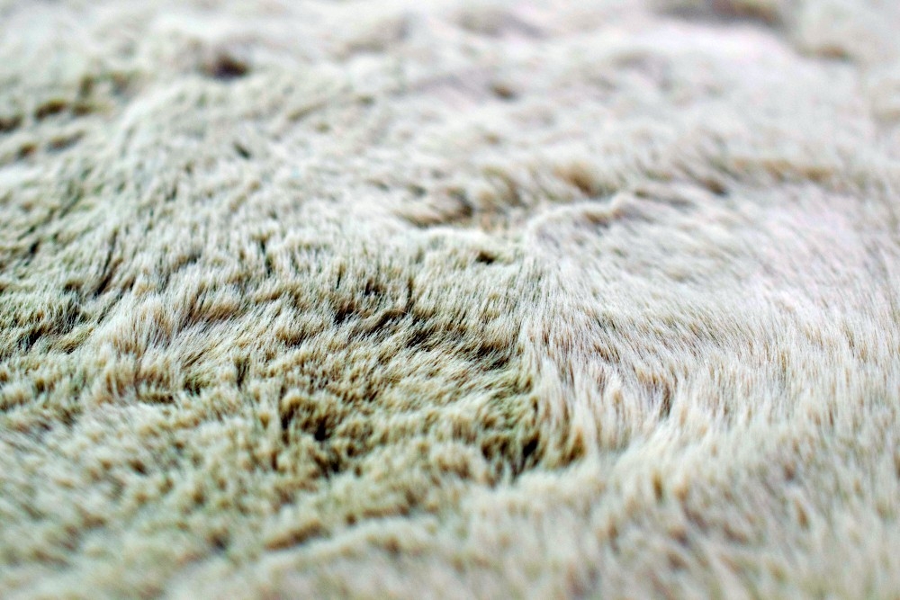 Teppich Rabbit Kunstfell Hochflorteppich Faux Fur beige hellbraun