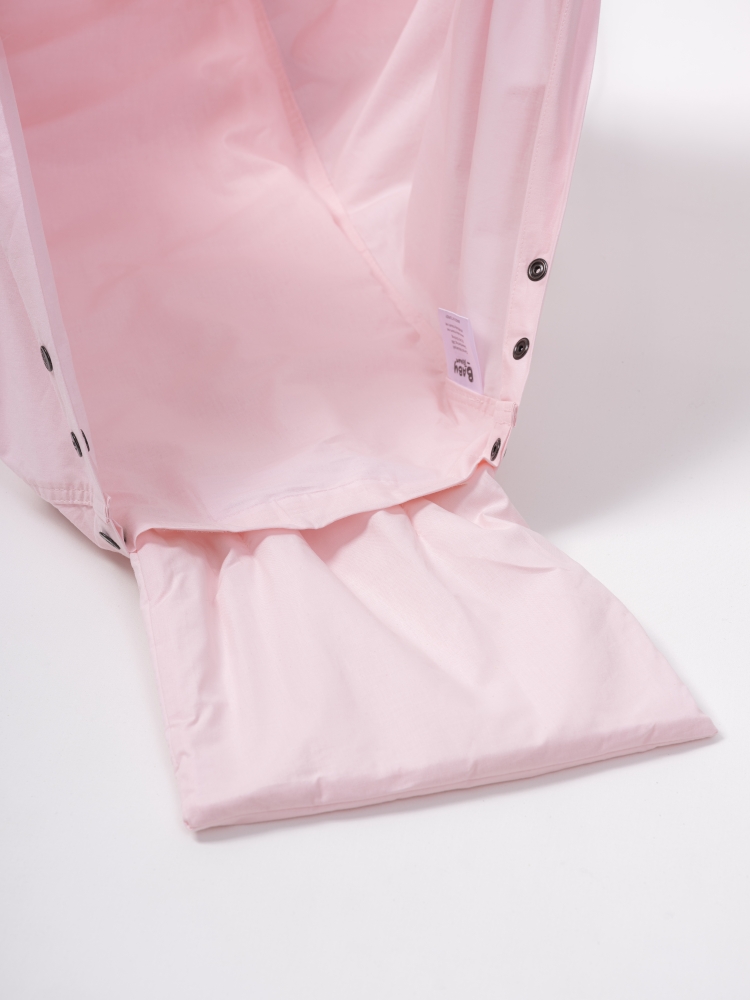 BABYHÄNGEMATTE | OEKO-TEX | Federwiegen Einschlafhilfe mit Feder bis 15 kg rosa