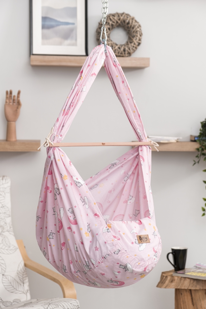 Babytraum FEDERWIEGEN Einschlafhilfe WASCHBAR "Sterne Kätzchen & Wölkchen" rosa Babytraum FEDERWIEGEN Einschlafhilfe WASCHBAR "Sterne Kätzchen & Wölkchen" rosa