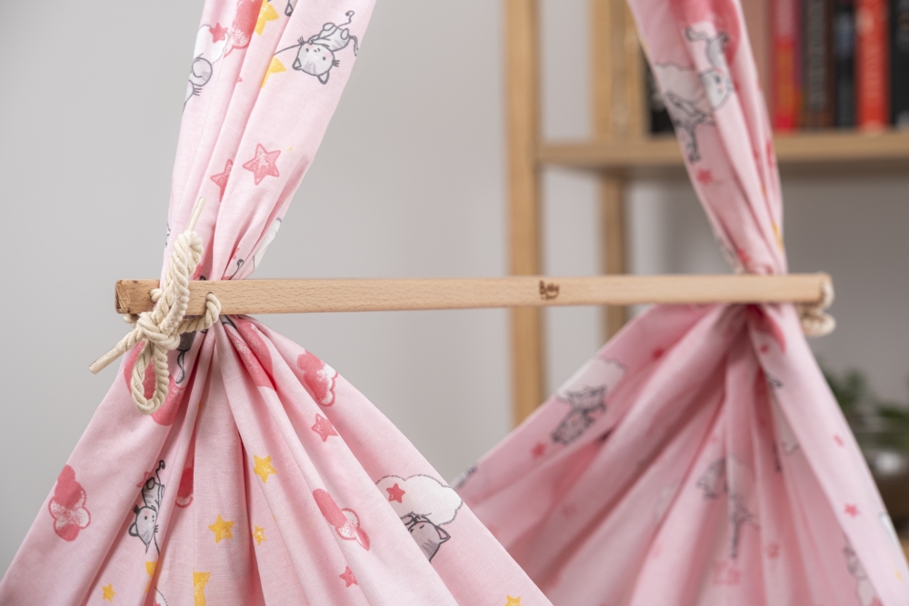 Babytraum FEDERWIEGEN Einschlafhilfe WASCHBAR "Sterne Kätzchen & Wölkchen" rosa Babytraum FEDERWIEGEN Einschlafhilfe WASCHBAR "Sterne Kätzchen & Wölkchen" rosa